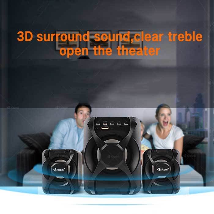 KISONLI U2500BT PLUG ELECTRONIC COMPUTER SPEAKER WITH FM price in BD